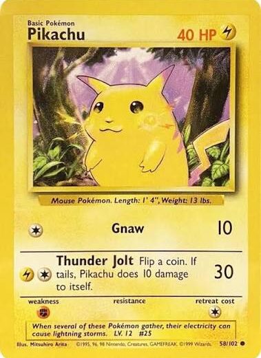 Pikachu Card
